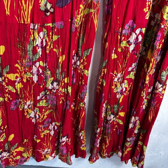 Free People One Aloha Womens Small Wide Leg Jumpsuit Romper Boho Hippie Edgy - Picture 6 of 10